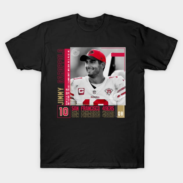 Jimmy Garoppolo Paper Poster T-Shirt by art.Hamdan